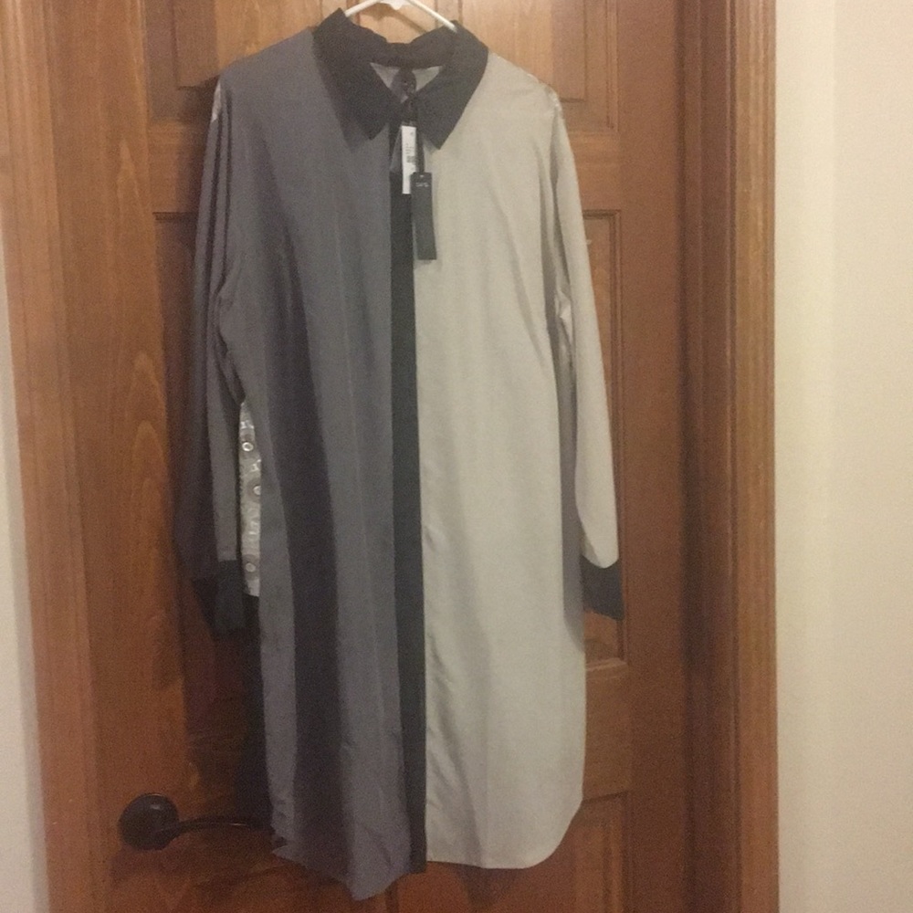 Color block, long tunic